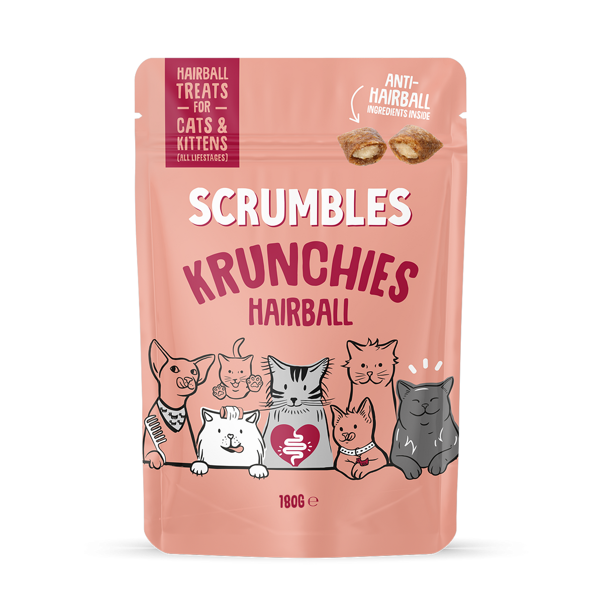 Krunchies: Anti-Haarballen-Leckerlis für Katzen